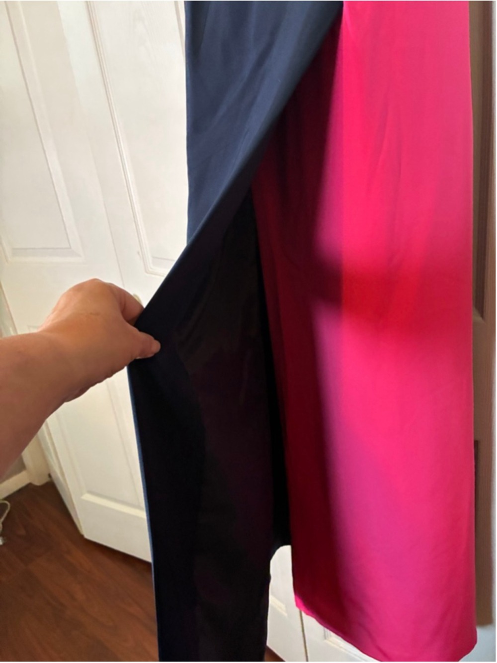 Women's Victor Costa for Nahdree Strapless Dress Size 10 Black Pink - Picture 3 of 6